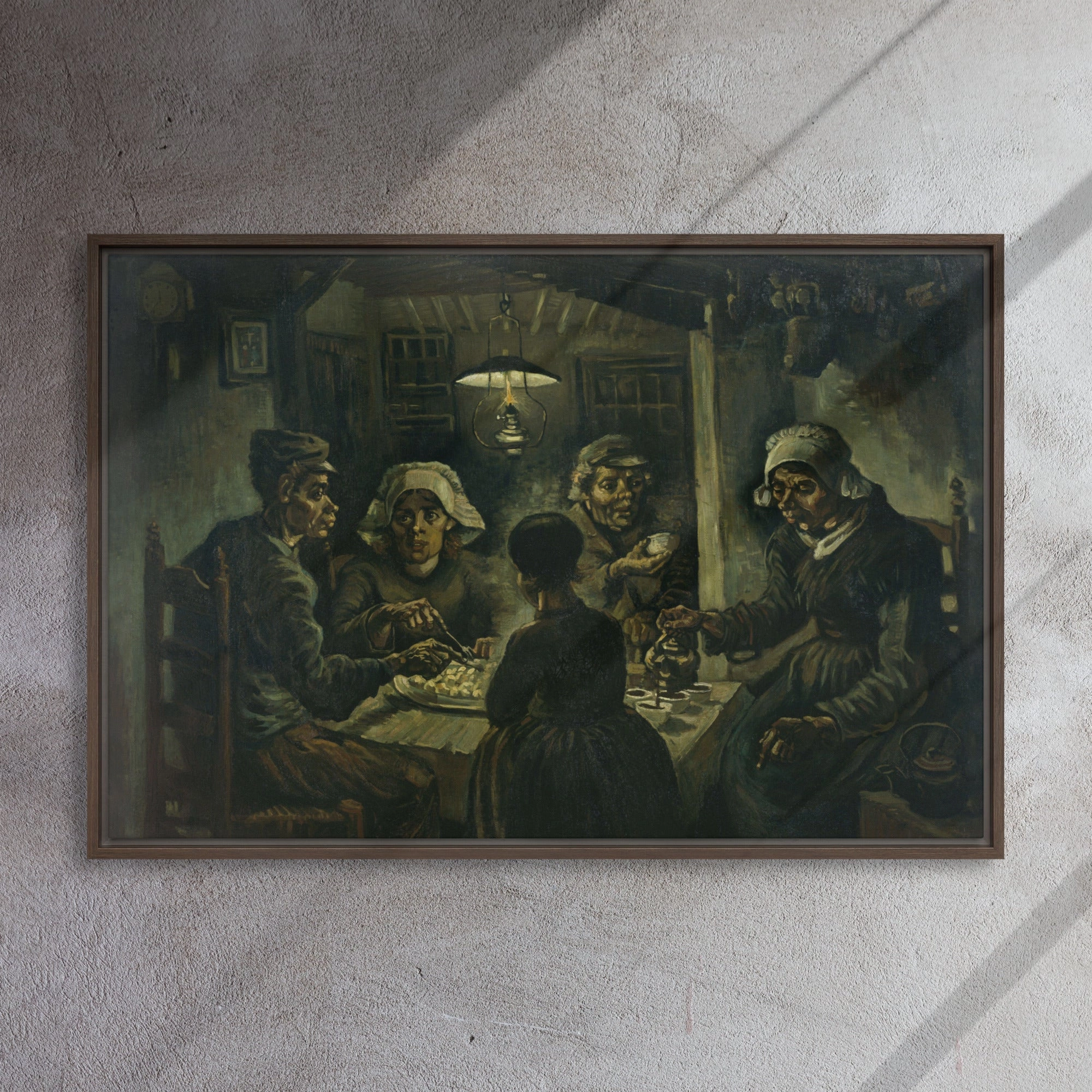 Framed Canvas - Van Gogh, Potato Eater 1885