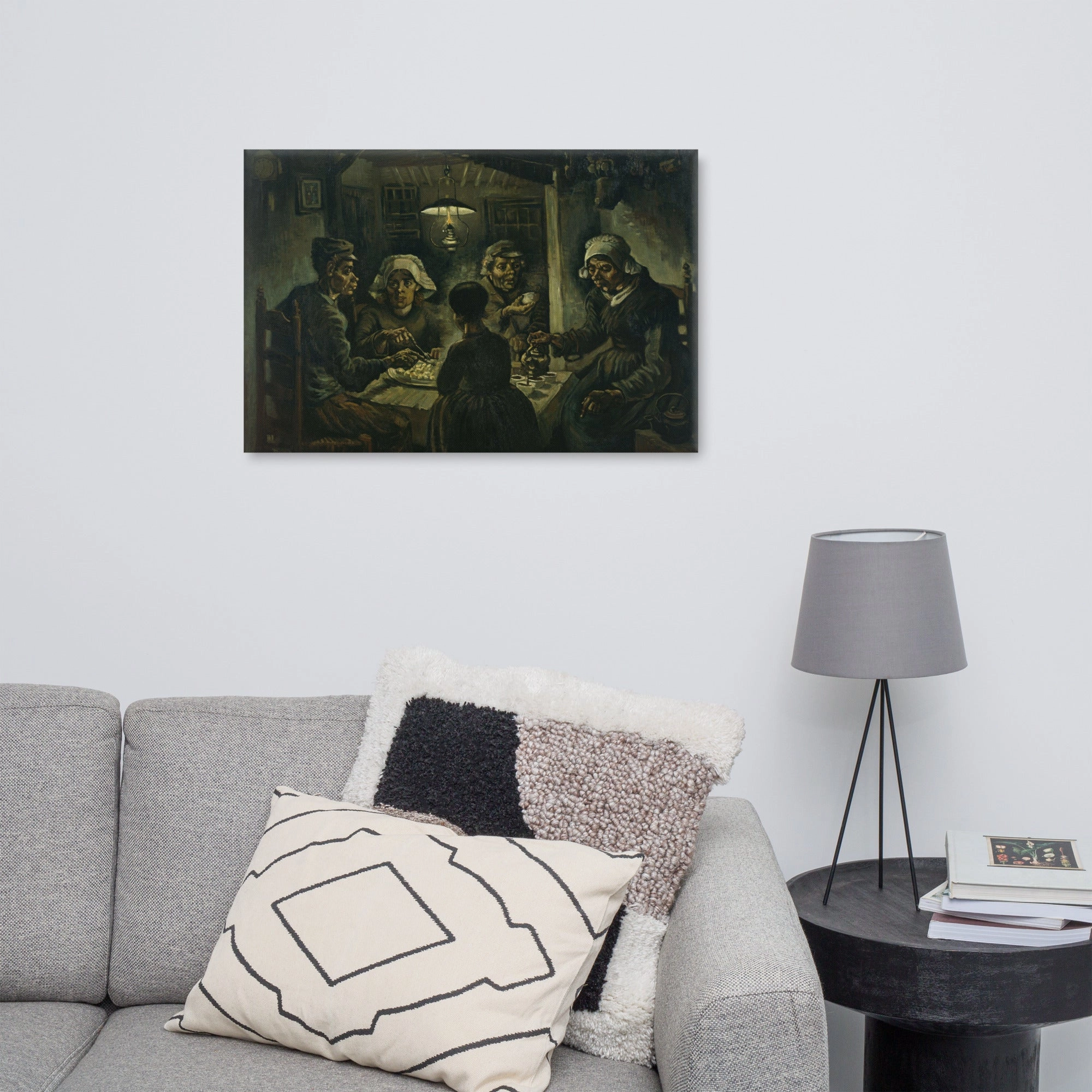 Framed Canvas - Van Gogh, Potato Eater 1885
