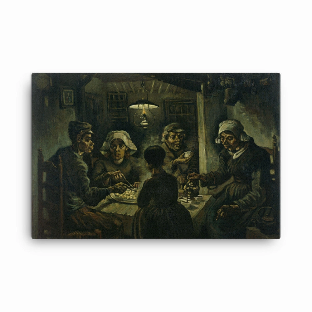Framed Canvas - Van Gogh, Potato Eater 1885