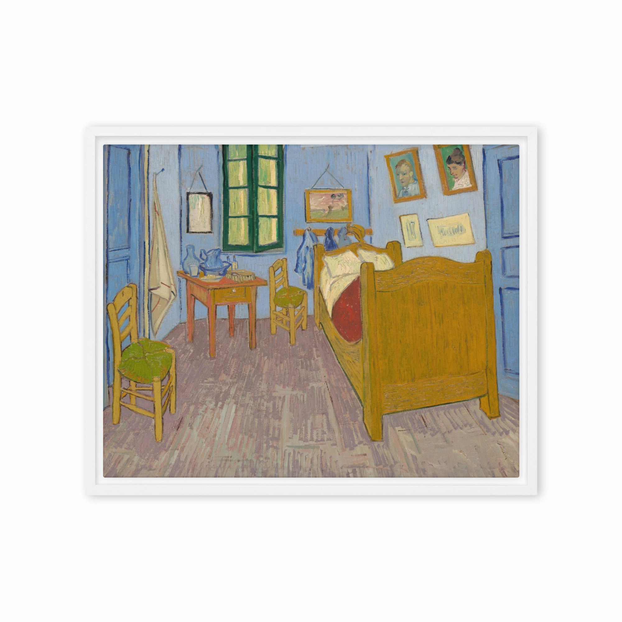 Framed Canvas - Van Gogh, The Bedroom in Arles