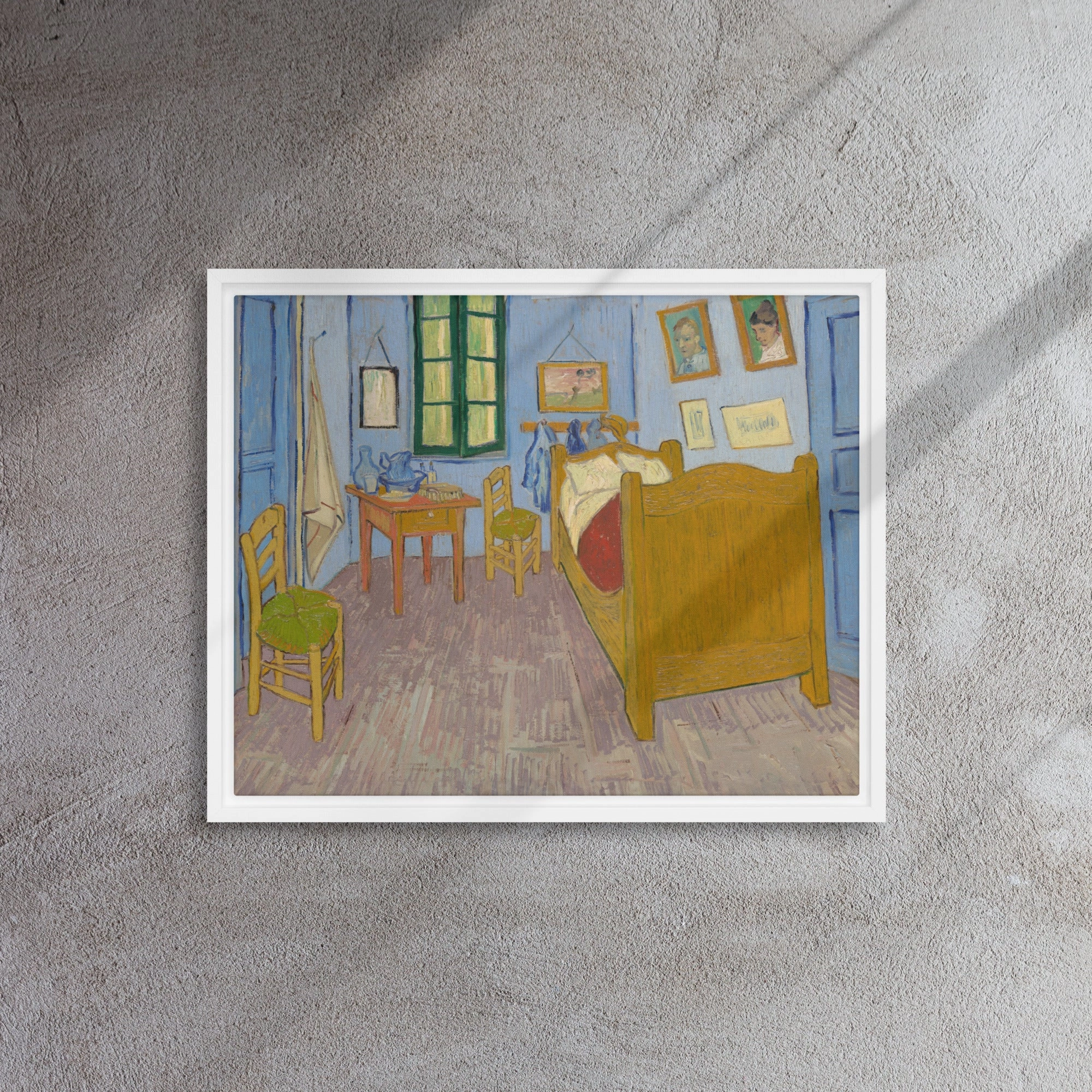 Framed Canvas - Van Gogh, The Bedroom in Arles