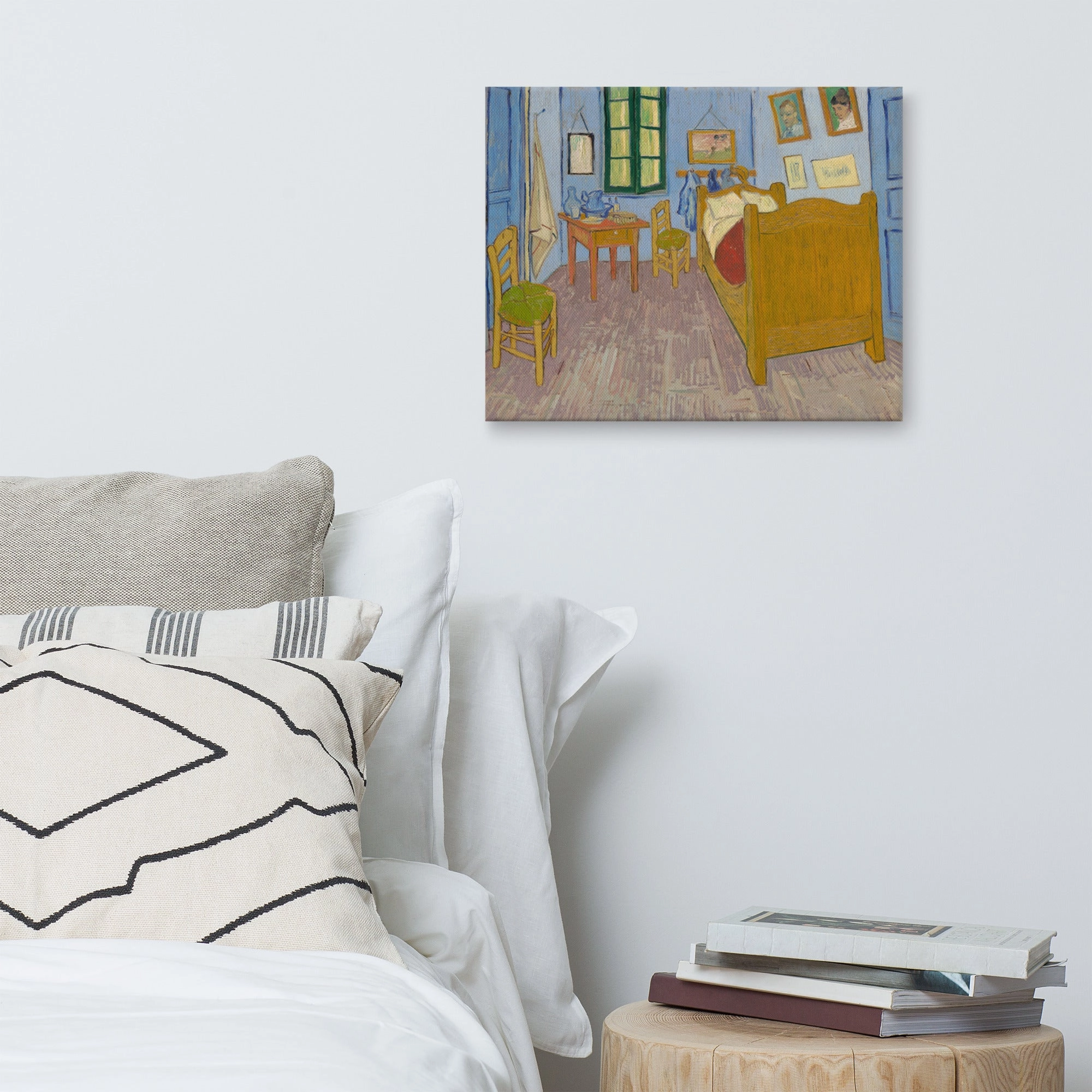 Framed Canvas - Van Gogh, The Bedroom in Arles