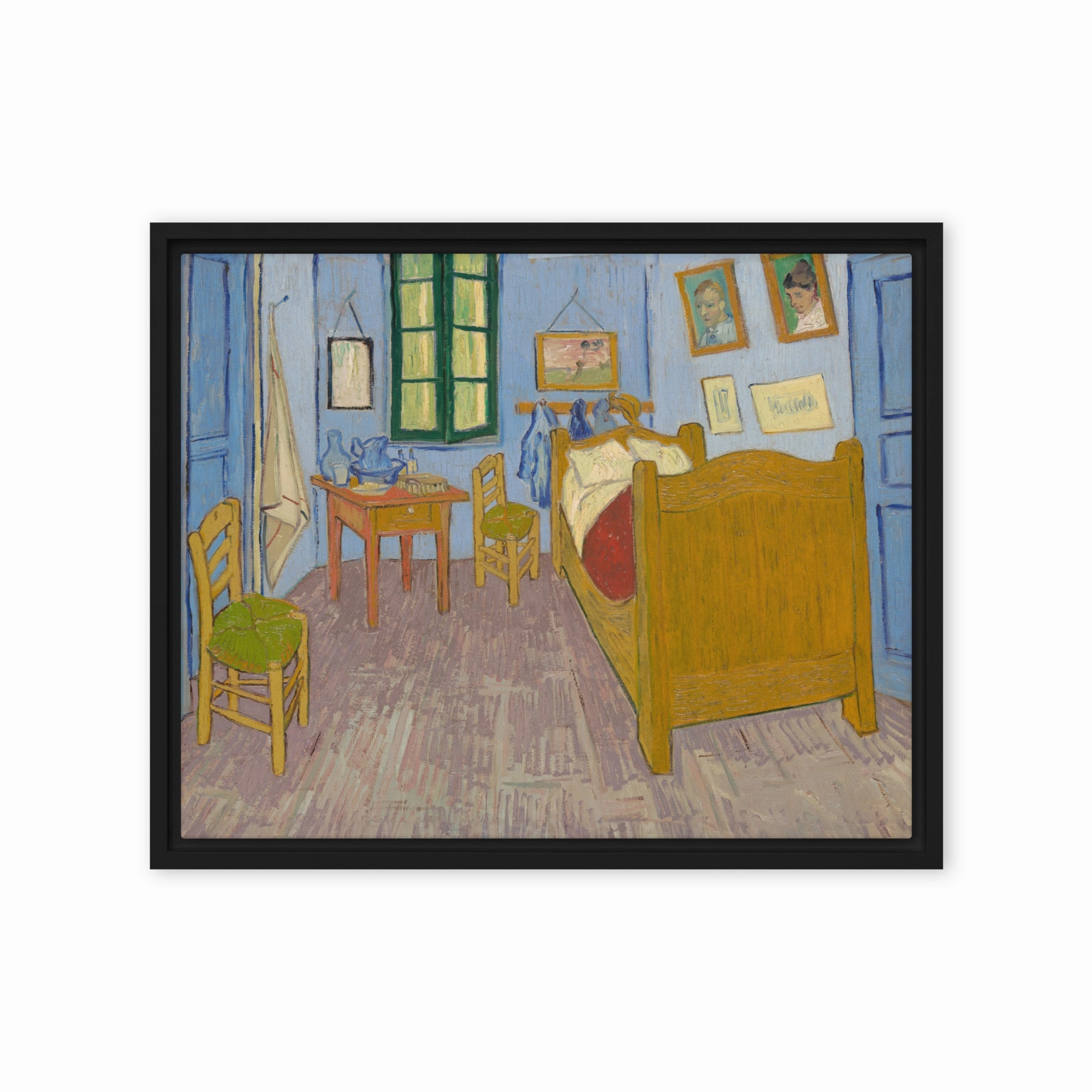 Framed Canvas - Van Gogh, The Bedroom in Arles