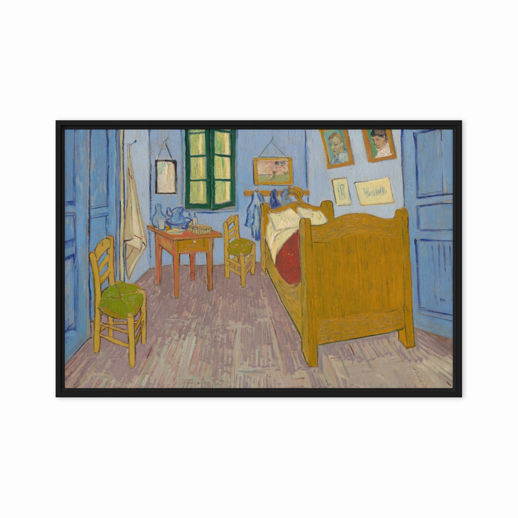 Framed Canvas - Van Gogh, The Bedroom in Arles