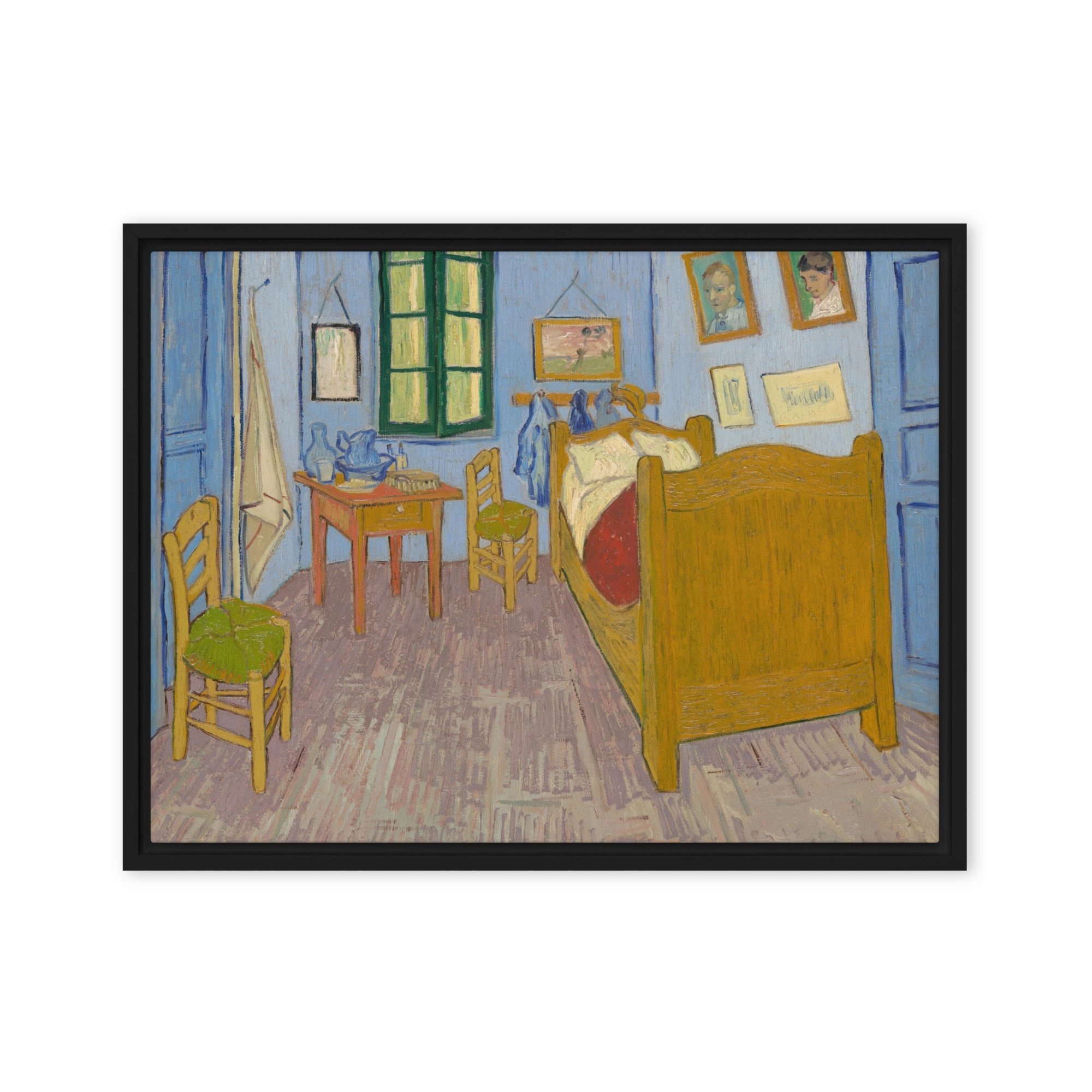 Framed Canvas - Van Gogh, The Bedroom in Arles