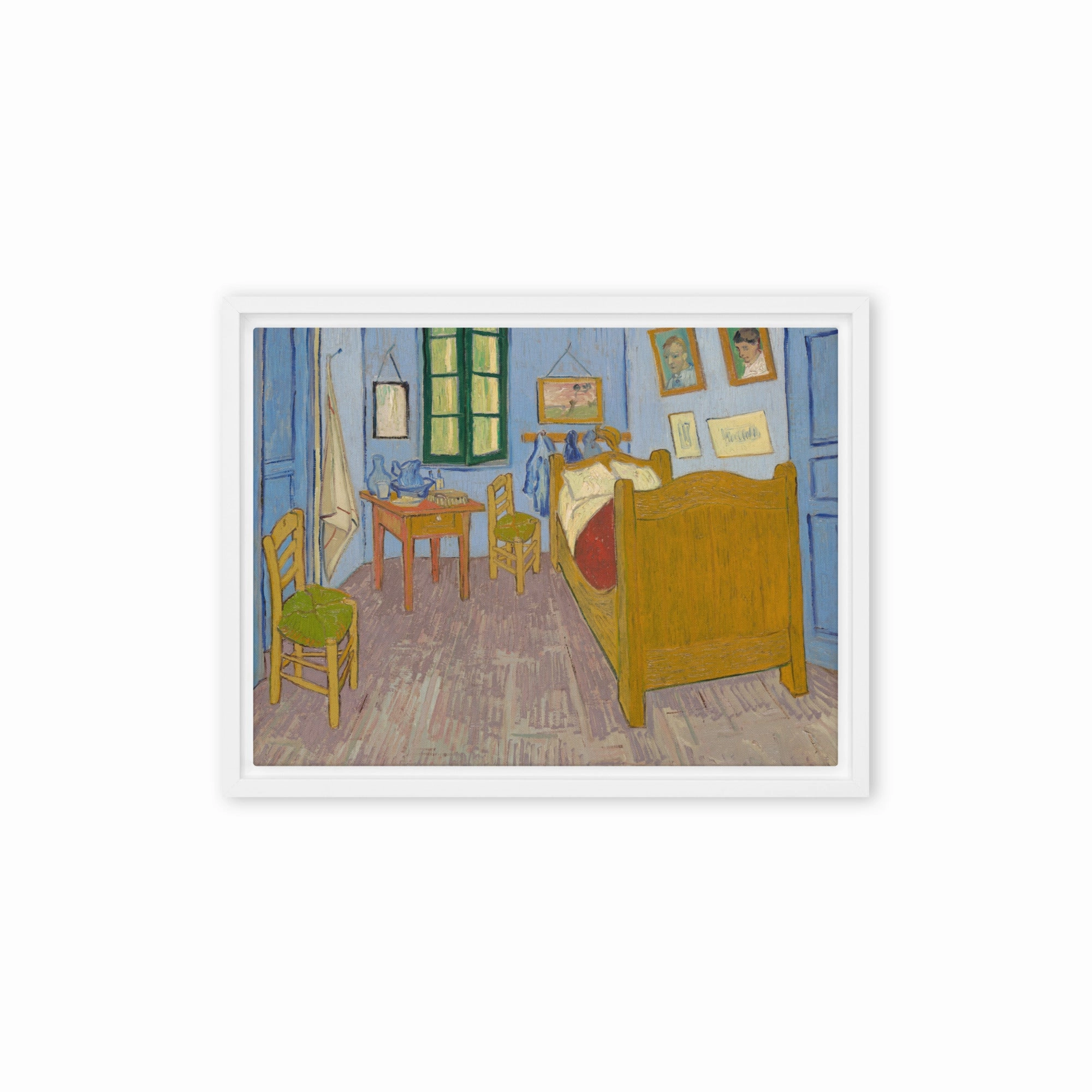 Framed Canvas - Van Gogh, The Bedroom in Arles