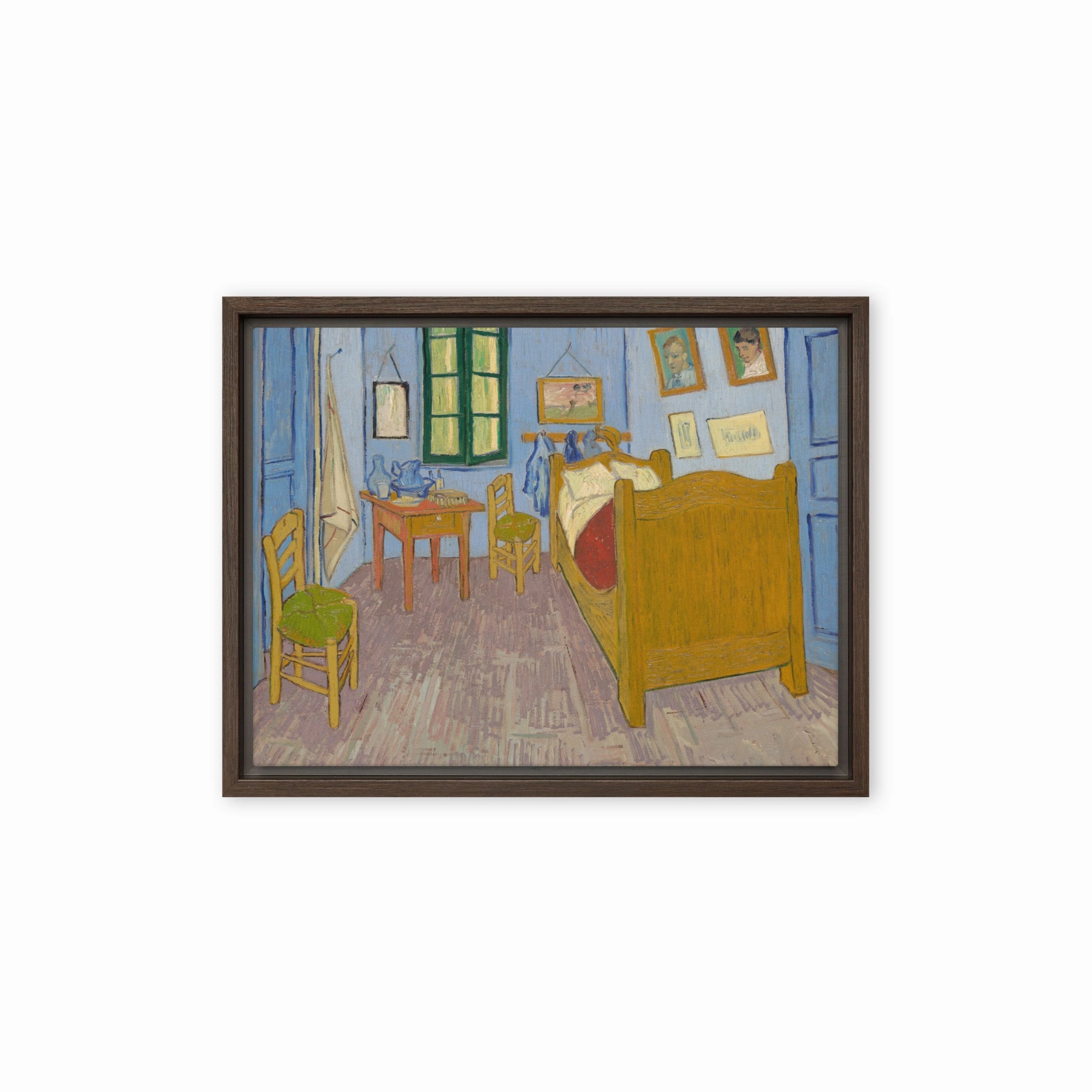 Framed Canvas - Van Gogh, The Bedroom in Arles