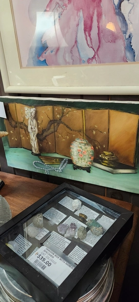 FRAMED HORIZONTAL ASIAN STILL LIFE OIL PAINTING classic mural painting