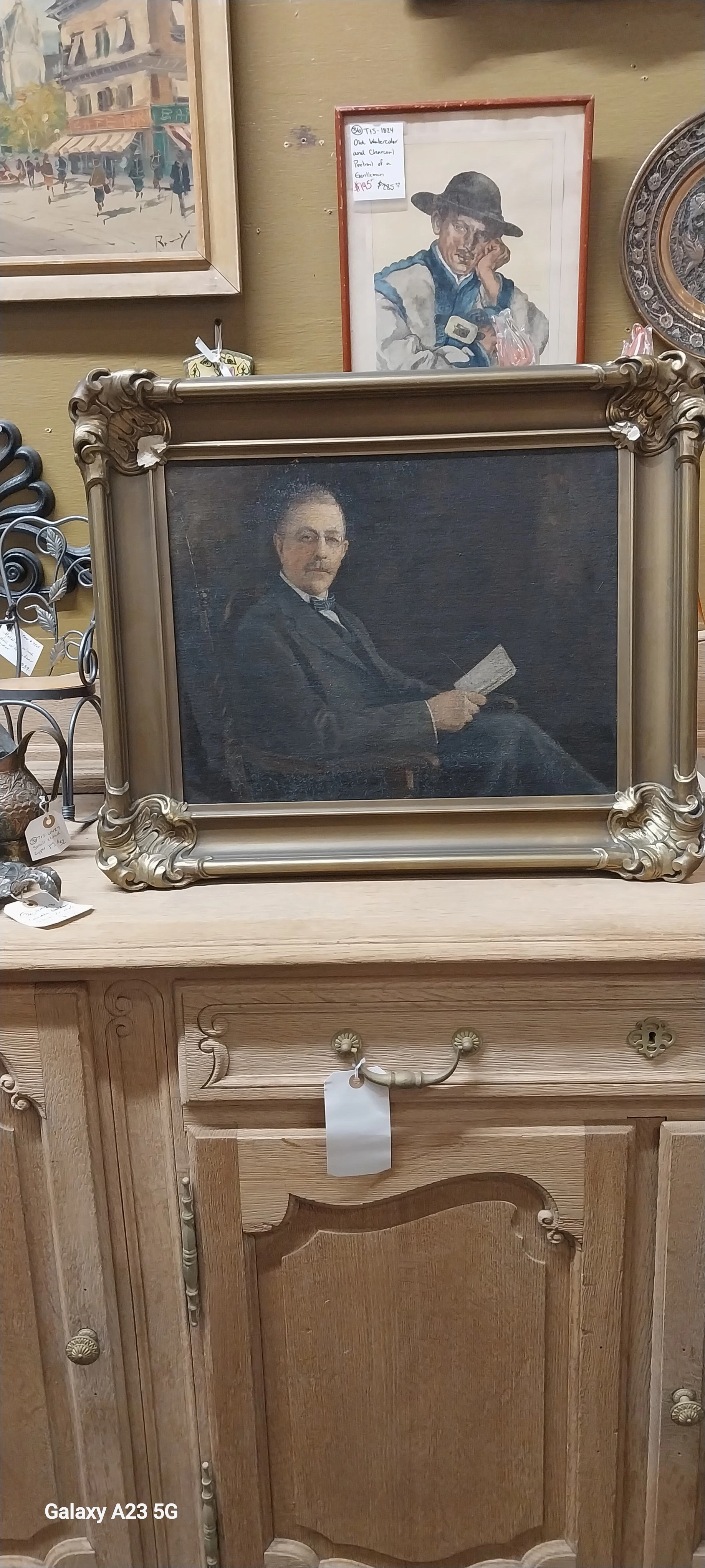 FRAMED OIL PAINTING OF GENTLEMAN DOCTOR
