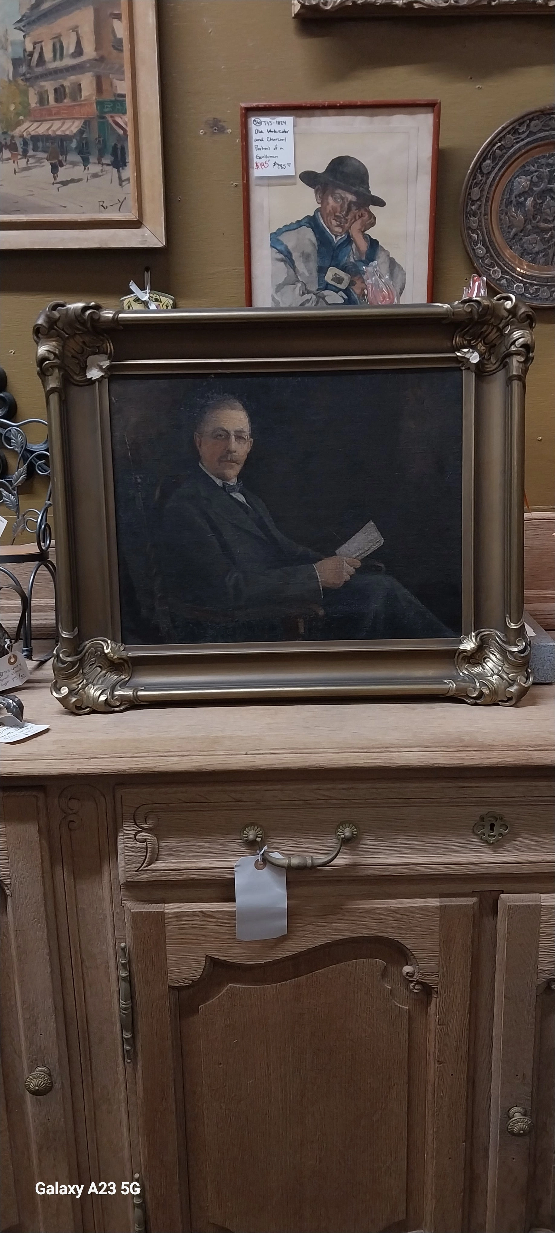 FRAMED OIL PAINTING OF GENTLEMAN DOCTOR
