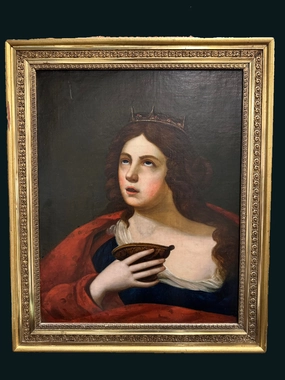 FRAMED OIL PAINTING OF THE QUEEN ON CANVAS classic mural painting