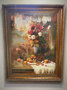 FRAMED STILL LIFE FLORAL OIL PAINTING classic mural painting