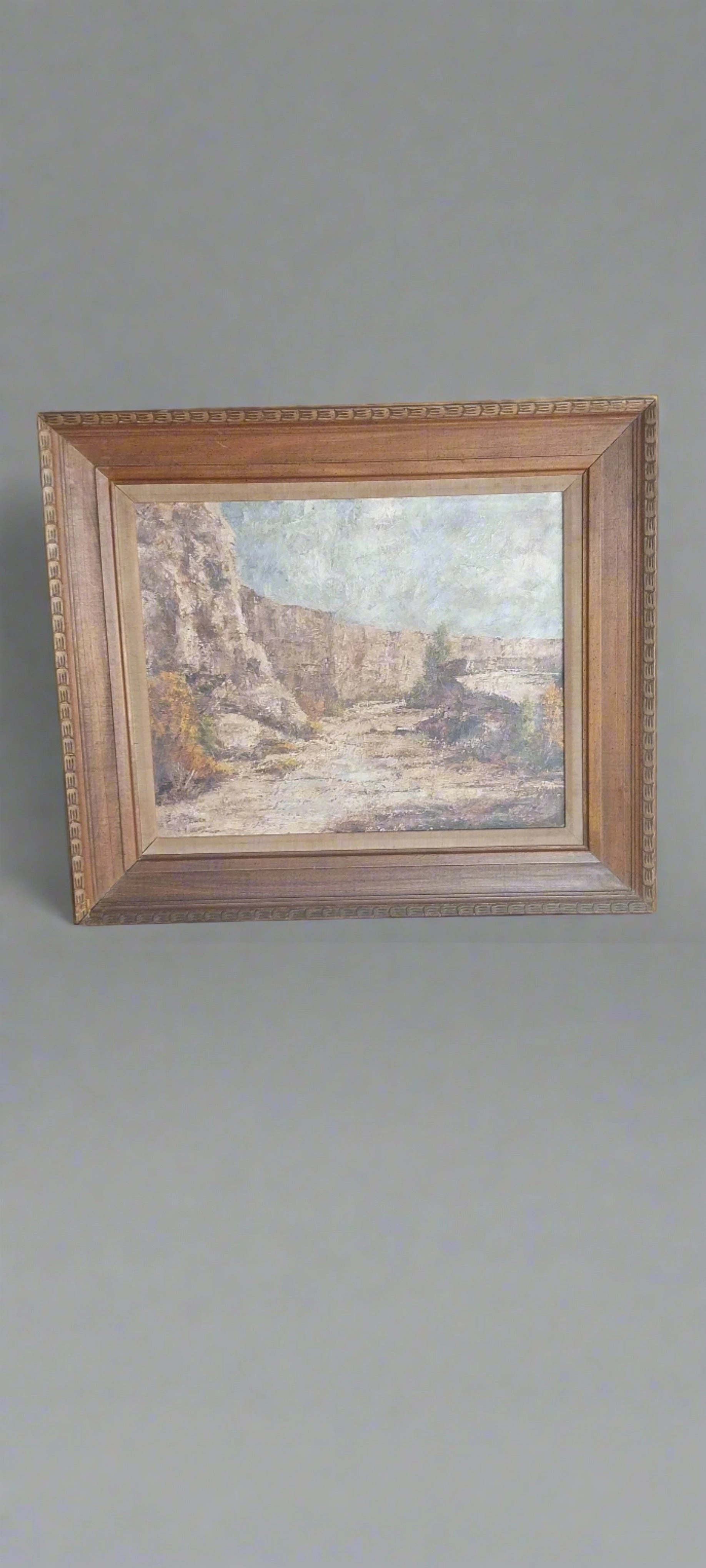 FRAMED WESTERN LANDSCAPE OIL PAINTING classic mural painting