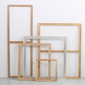 Frames Set Scarlet textured wall artwork