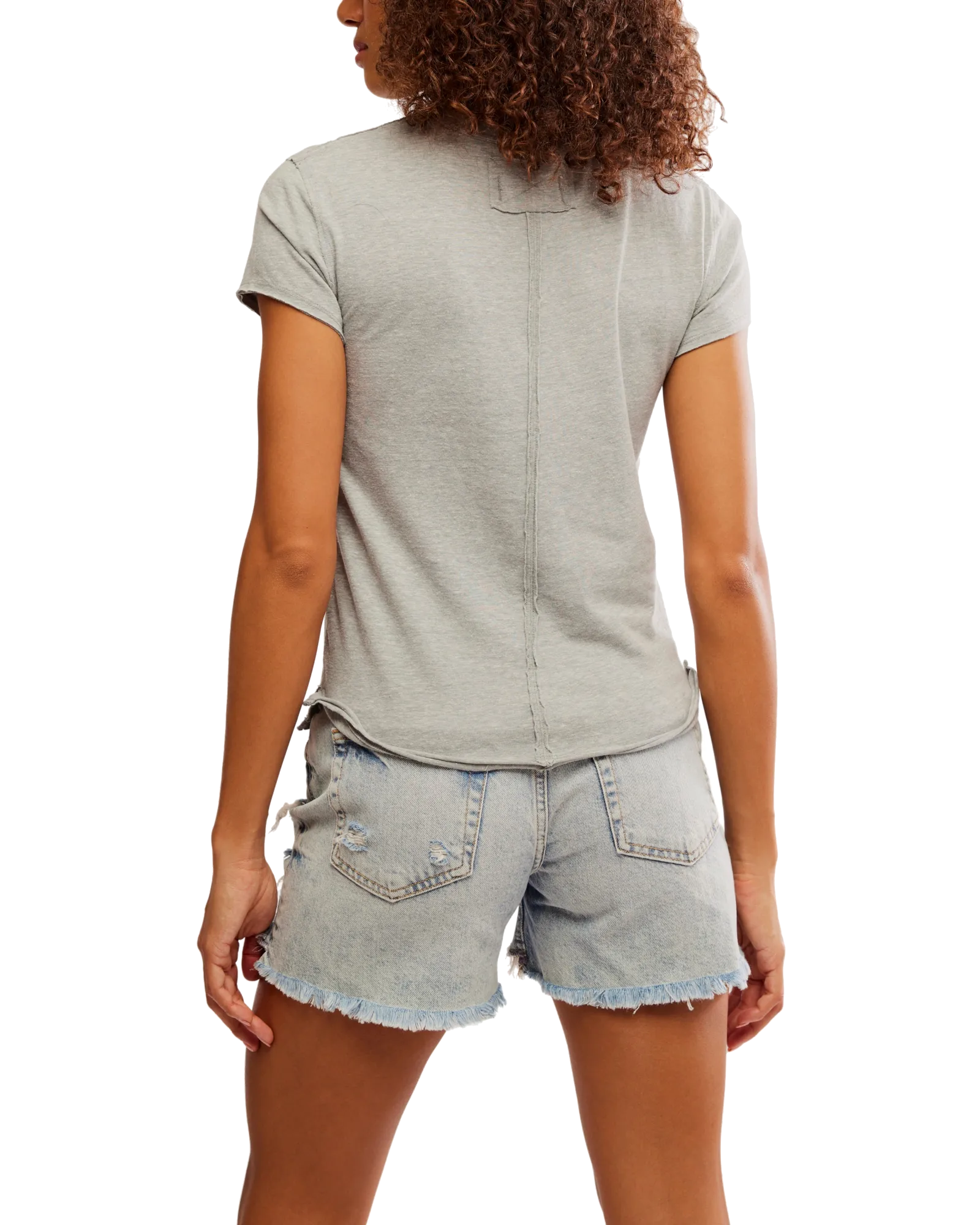 Free People Kleidung Nova T-Shirt in Greyhound
