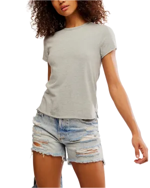 Free People Kleidung Nova T-Shirt in Greyhound