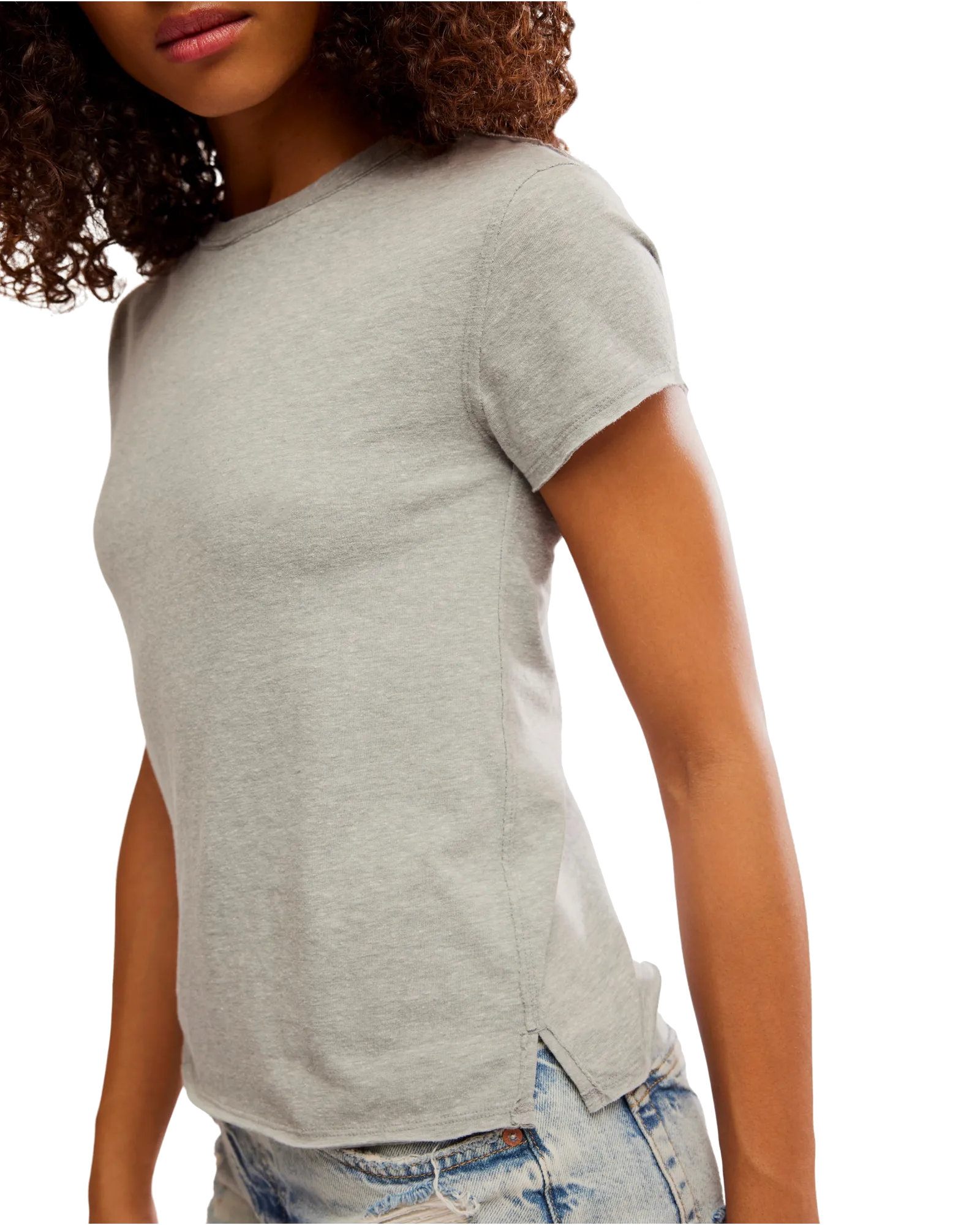 Free People Kleidung Nova T-Shirt in Greyhound