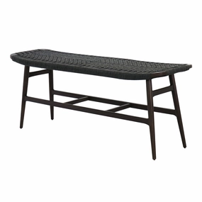 Freja Bench - Paper Cord Seat modern art object