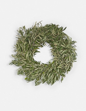 Fresh Handmade Olive Leaf Wreath decorative tabletop item