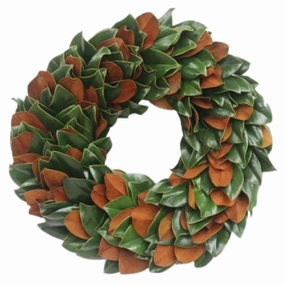 Fresh Magnolia Holiday Wreath home display ornament