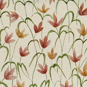 Fresia Printed Cotton Fabric (By The Metre) Linen elegant table cloth  