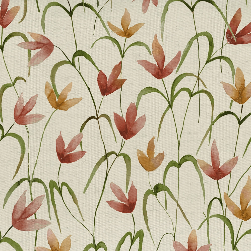 Fresia Printed Cotton Fabric (By The Metre) Linen elegant table cloth  