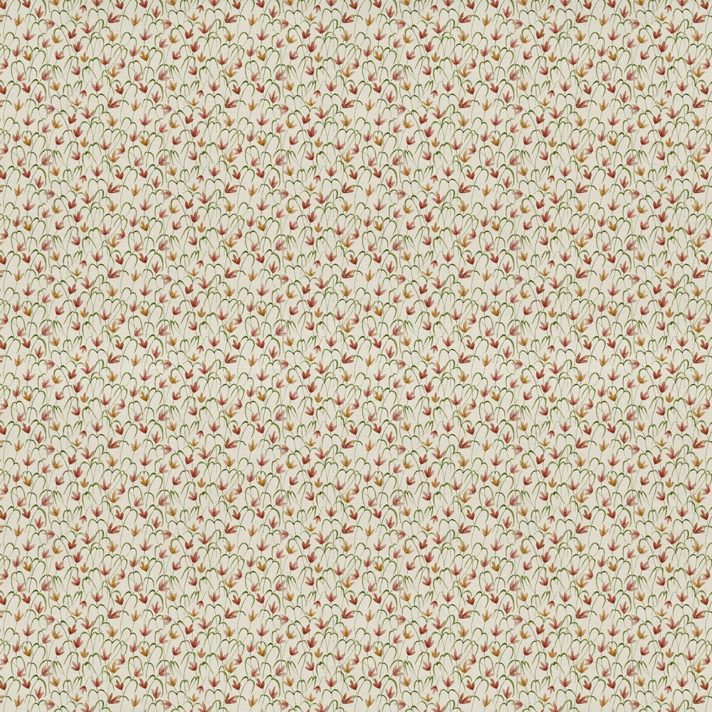 Fresia Printed Cotton Fabric (By The Metre) Linen