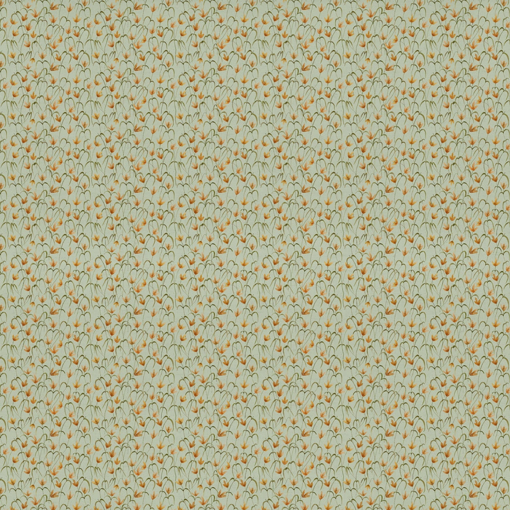 Fresia Printed Cotton Fabric (By The Metre) Sky