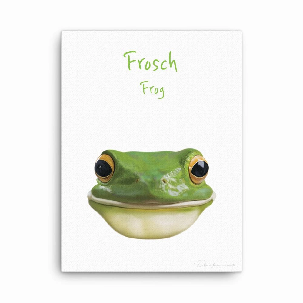 Frog - canvas canvas mural art