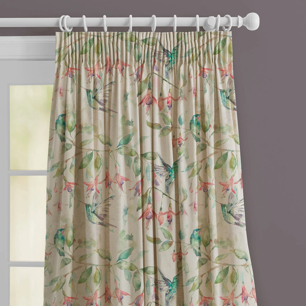 Fuchsia Flight Printed Made to Measure Curtains Linen