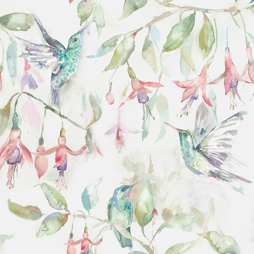 Fuchsia Flight Printed Made to Measure Curtains Linen