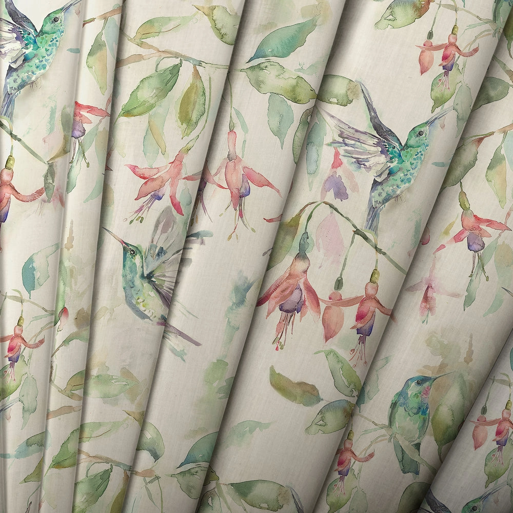 Fuchsia Flight Printed Made to Measure Curtains Linen
