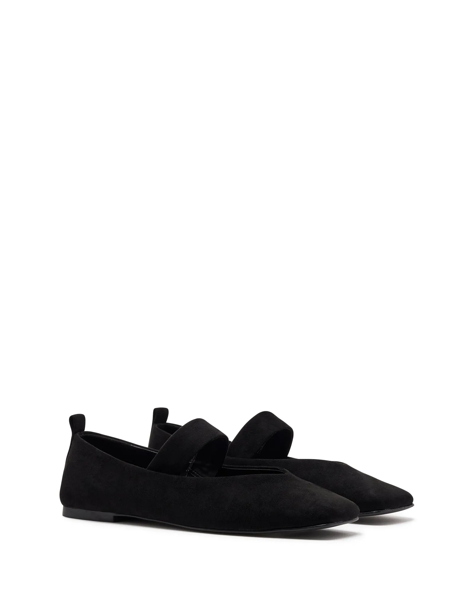 Gael Ballerina Schwarz Wildleder