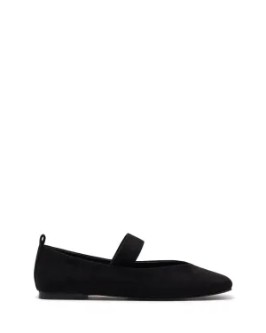 Gael Ballerina Schwarz Wildleder