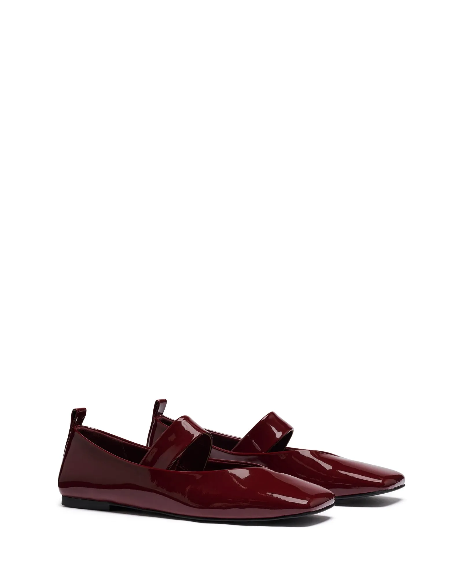 Gael Ballerina Bordeaux Lackleder