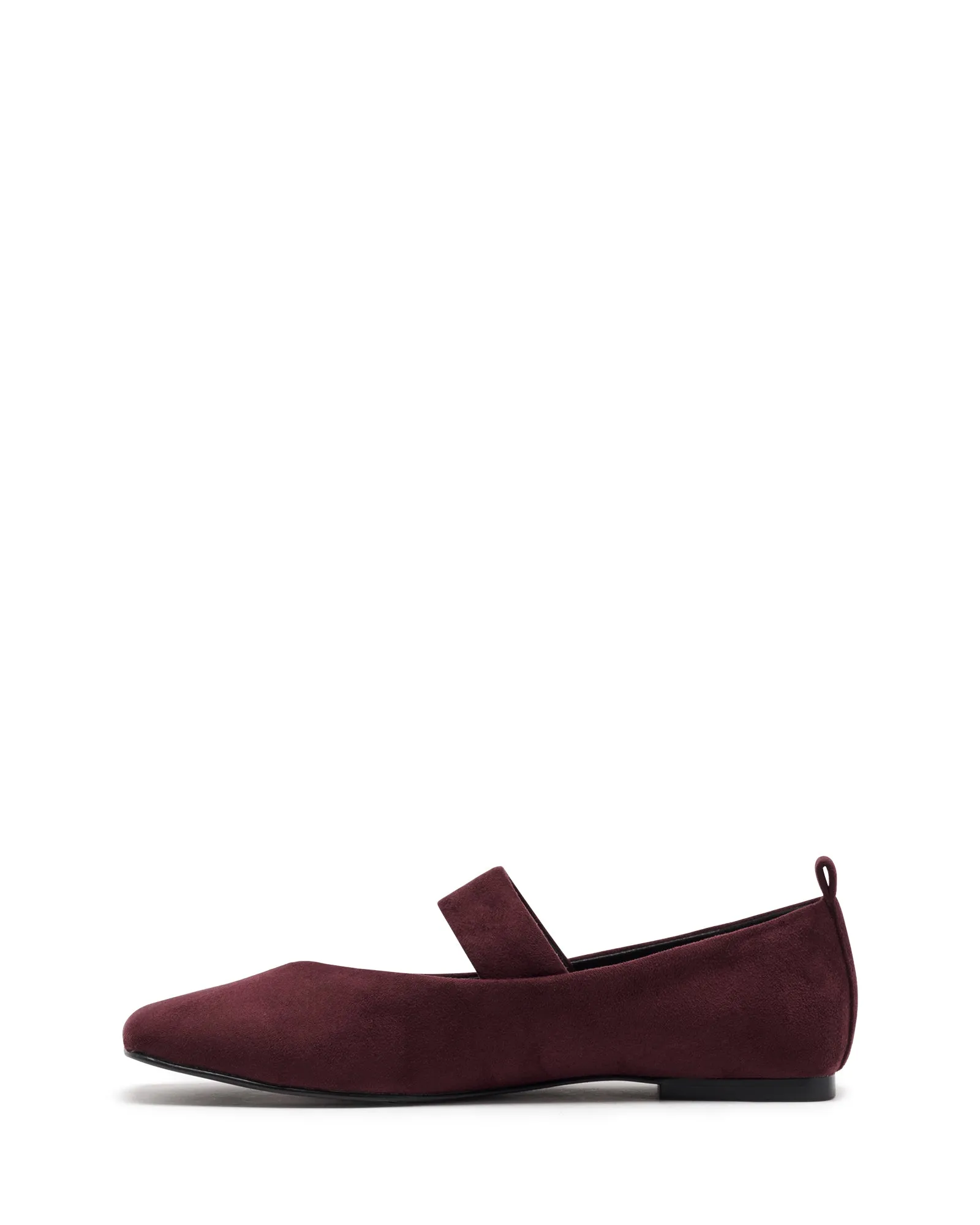 Gael Ballettflach Bordeaux Wildleder