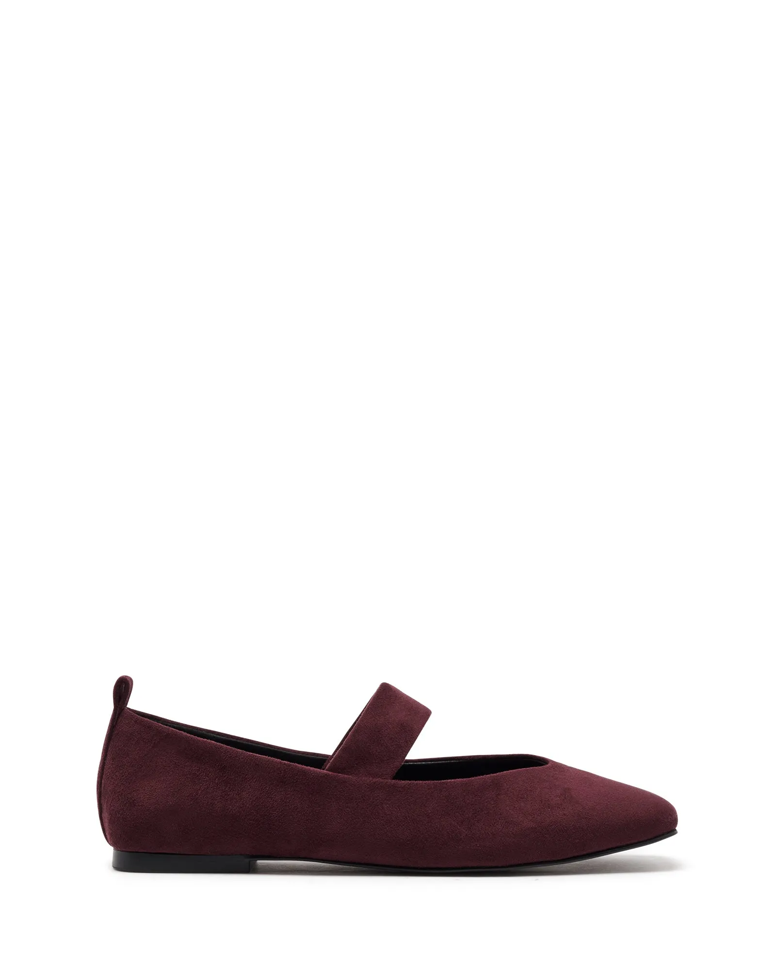 Gael Ballettflach Bordeaux Wildleder