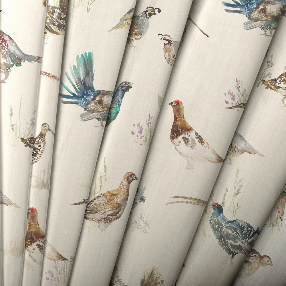 Game Birds Printed Made to Measure Curtains Linen