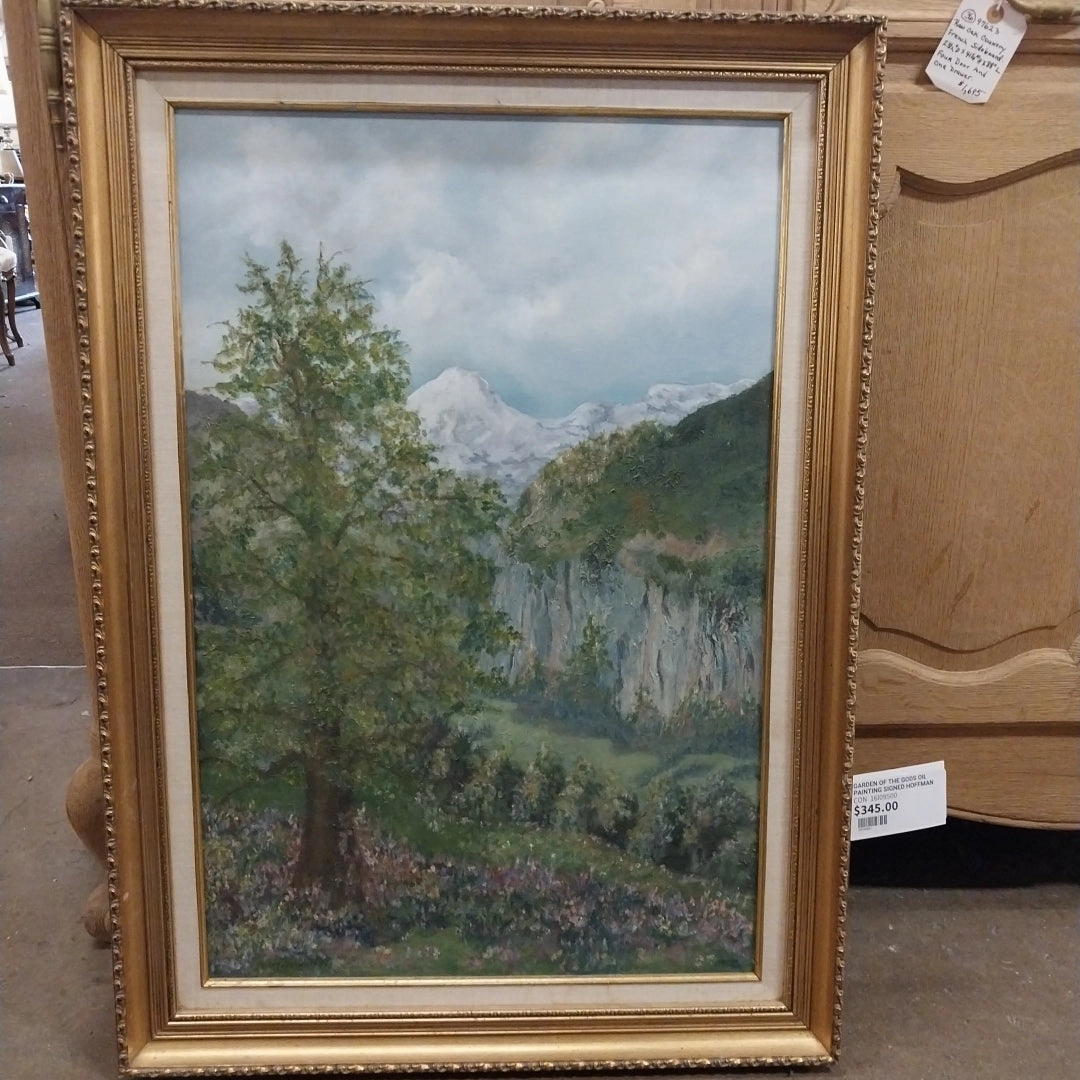GARDEN OF THE GODS OIL PAINTING SIGNED HOFFMAN
