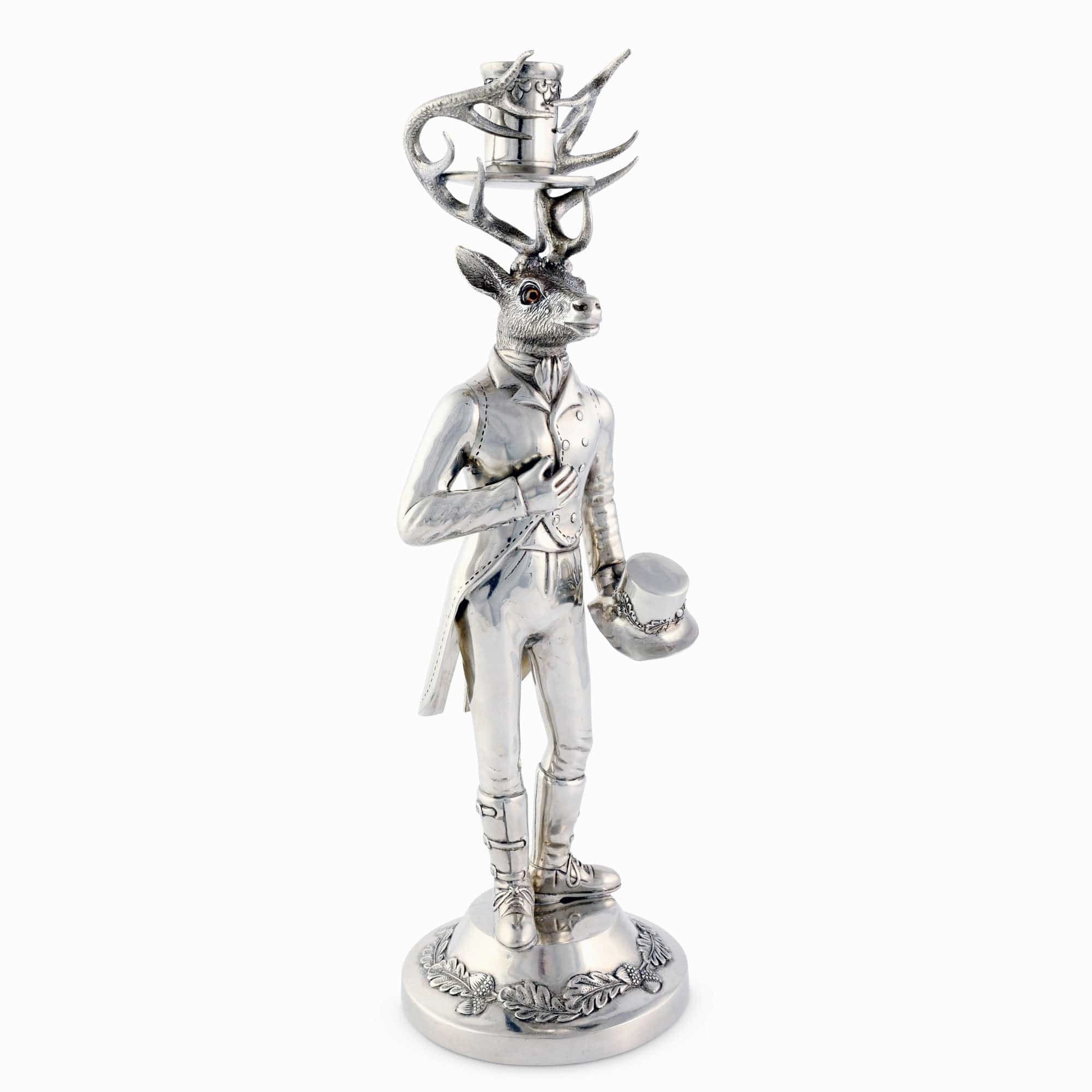 Gentleman Elk Tall Candlestick home display ornament
