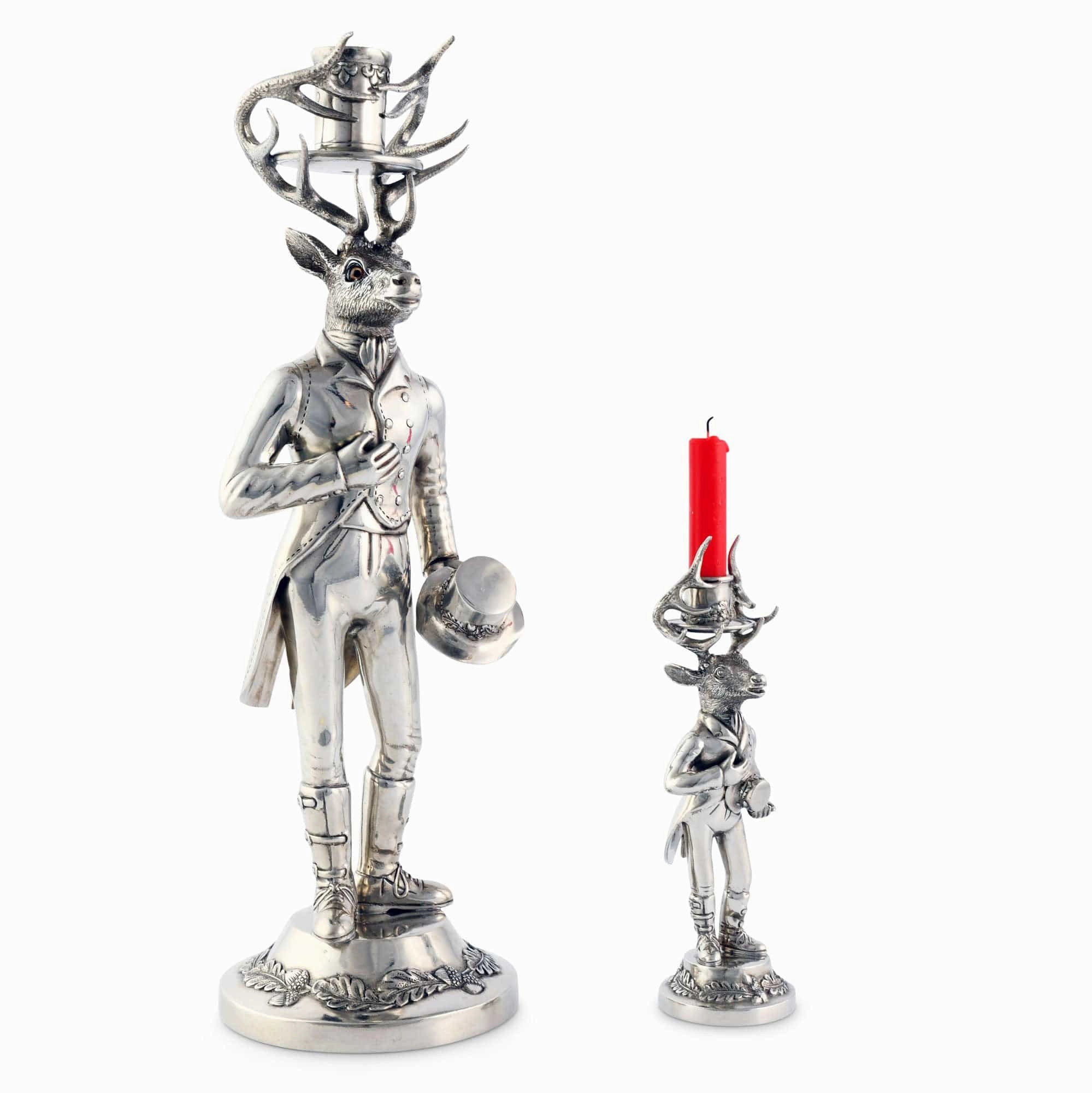 Gentleman Elk Tall Candlestick