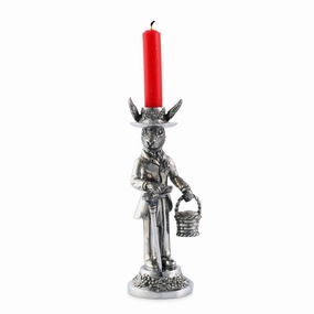 Gentleman Hare Short Candlestick home display ornament
