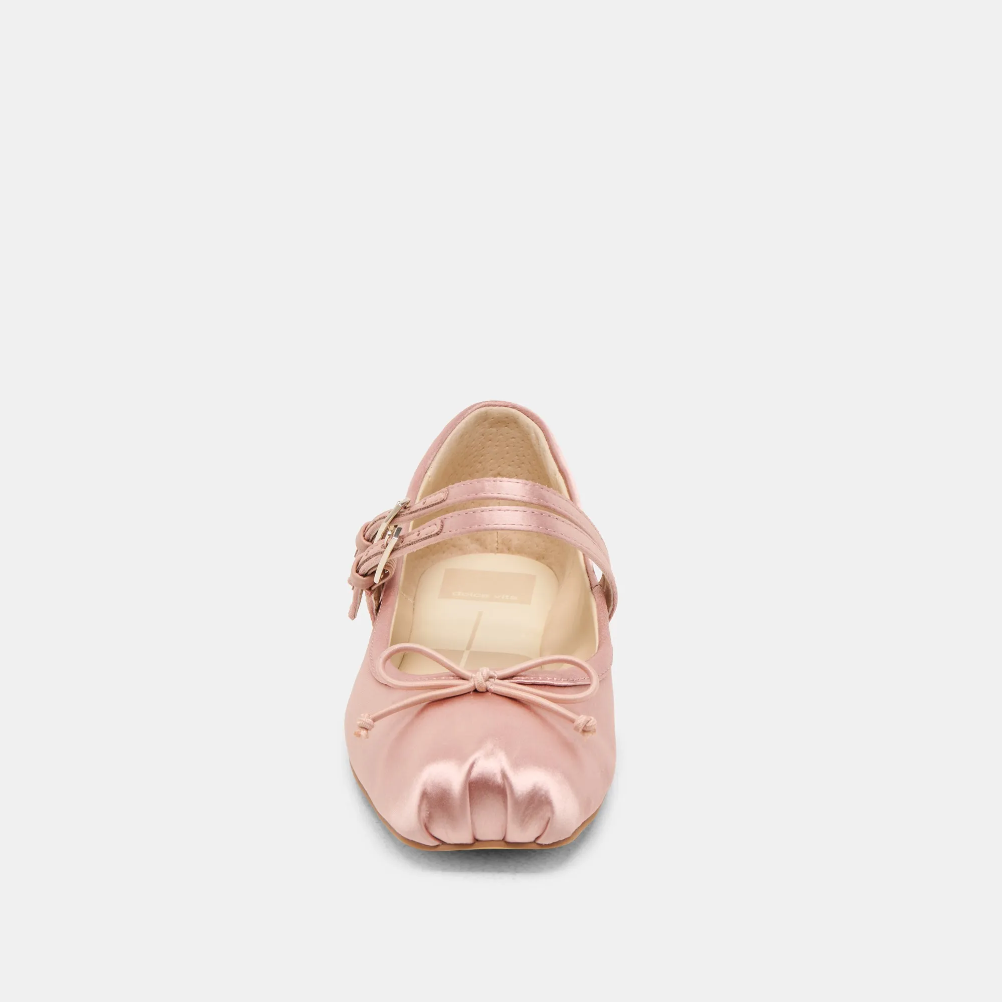 GIBSEN BALLETTFLATS IN ROSA SATIN
