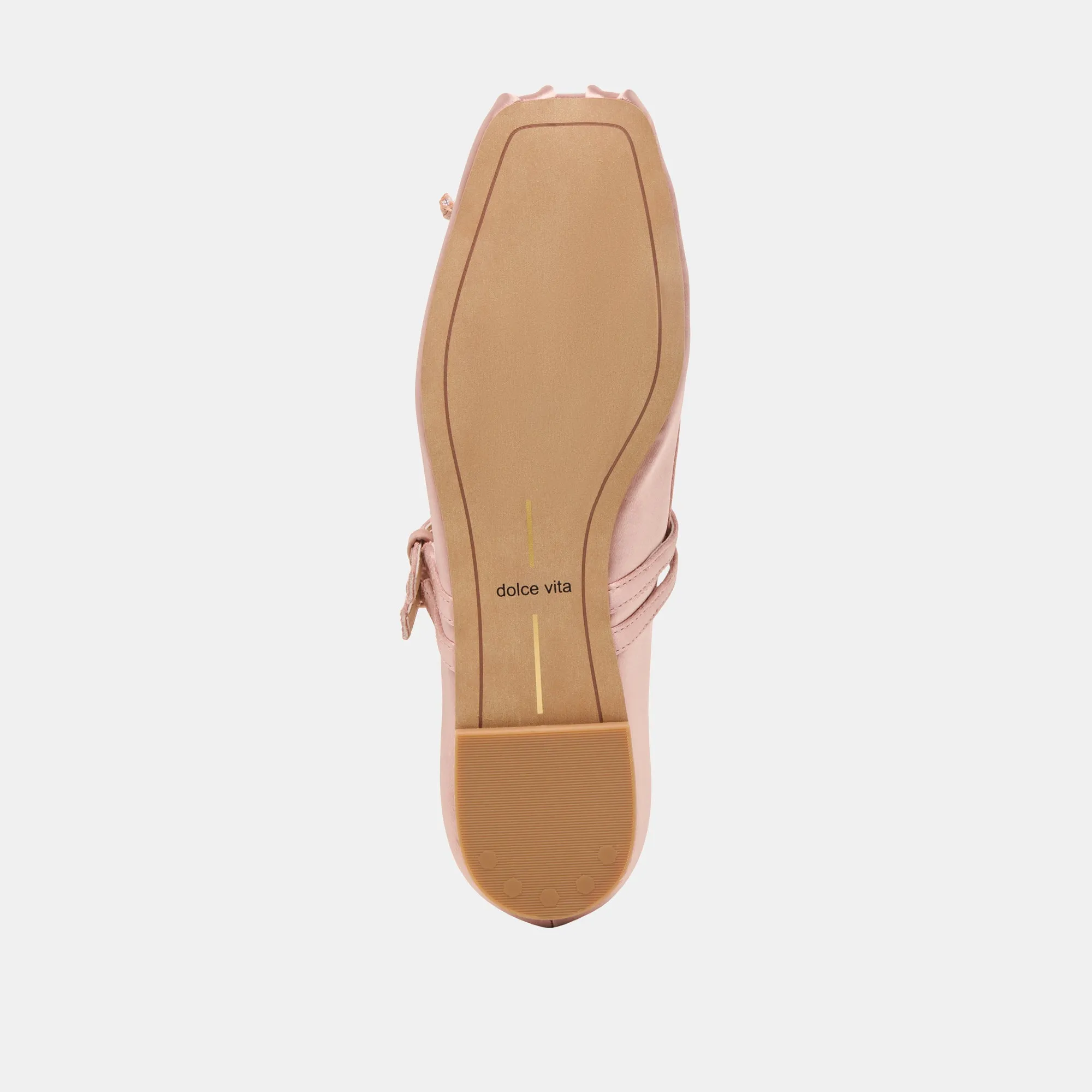 GIBSEN BALLETTFLATS IN ROSA SATIN