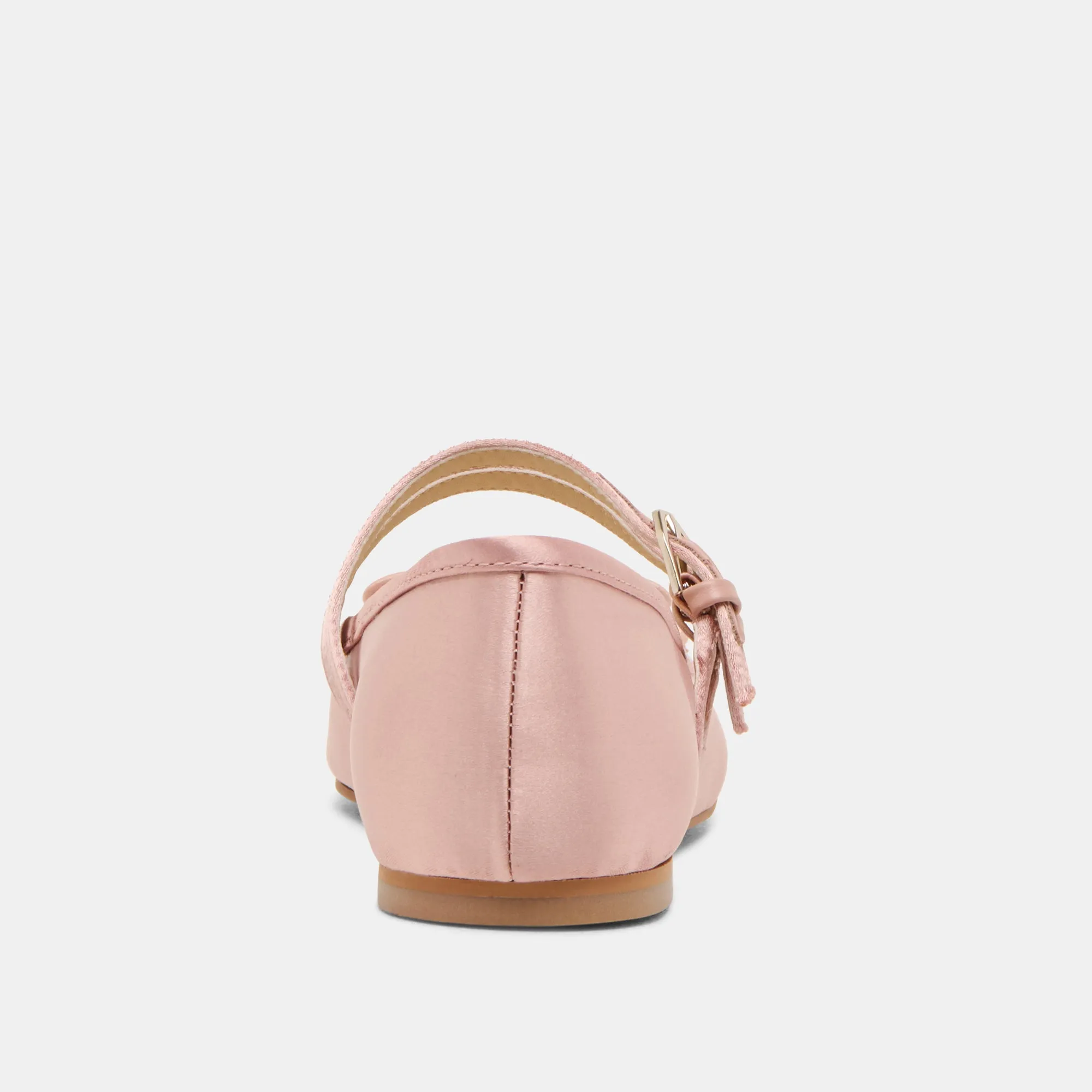 GIBSEN BALLETTFLATS IN ROSA SATIN