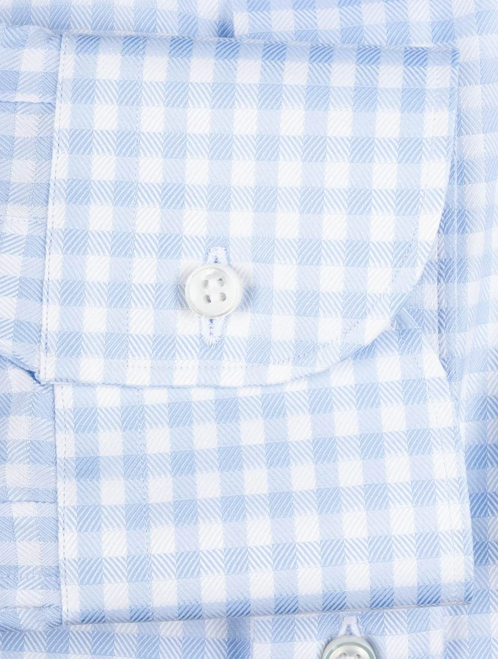 Gingham-Karohemd Blau