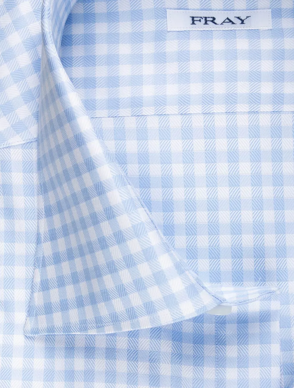 Gingham-Karohemd Blau