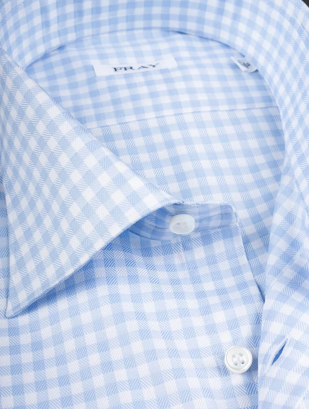 Gingham-Karohemd Blau