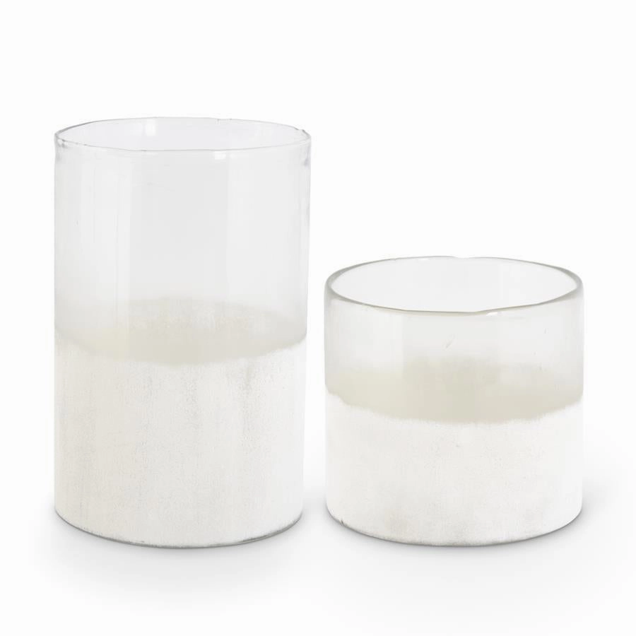 Glass Cylinder w/Frosted Bottom (Multiple Sizes) interior room decor