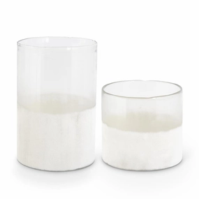Glass Cylinder w/Frosted Bottom (Multiple Sizes) interior room decor